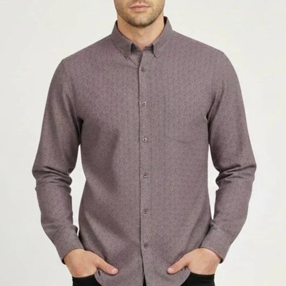 Vustra Purple Geo Print Organic Cotton Shirt